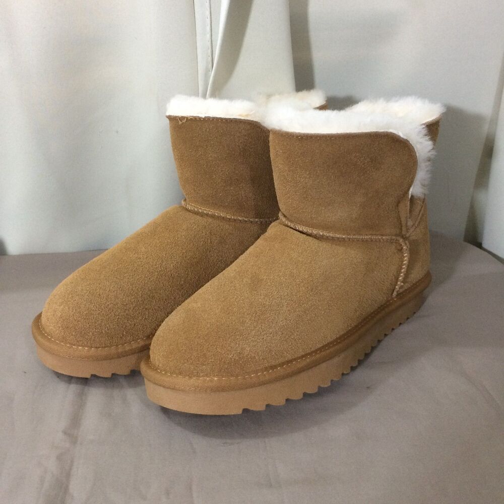 NEW Project Cloud Womens Ankle Boots Size 6 Genuine Suede Chestnut New
